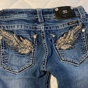 Miss me wing bling jeans Size 27 gorgeous